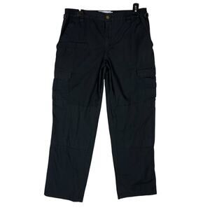 Galls Tactical Pants‎ Men's 32W Black Mid-Rise Cargo Pockets Outdoor